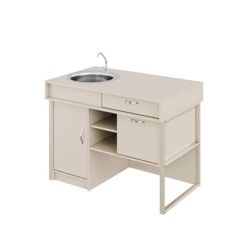 Стіл демонстраційний з мийкою Combi з покриттям HPL (7860) МЕБЛІ ТЕХНОСТИЛЬ